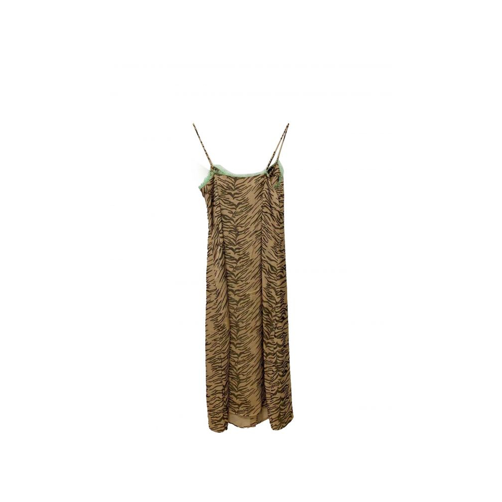 See U Soon robe 23122200 beige imprimé zèbre