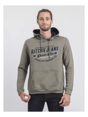 Sweat capuche WOMATIC - Kaki