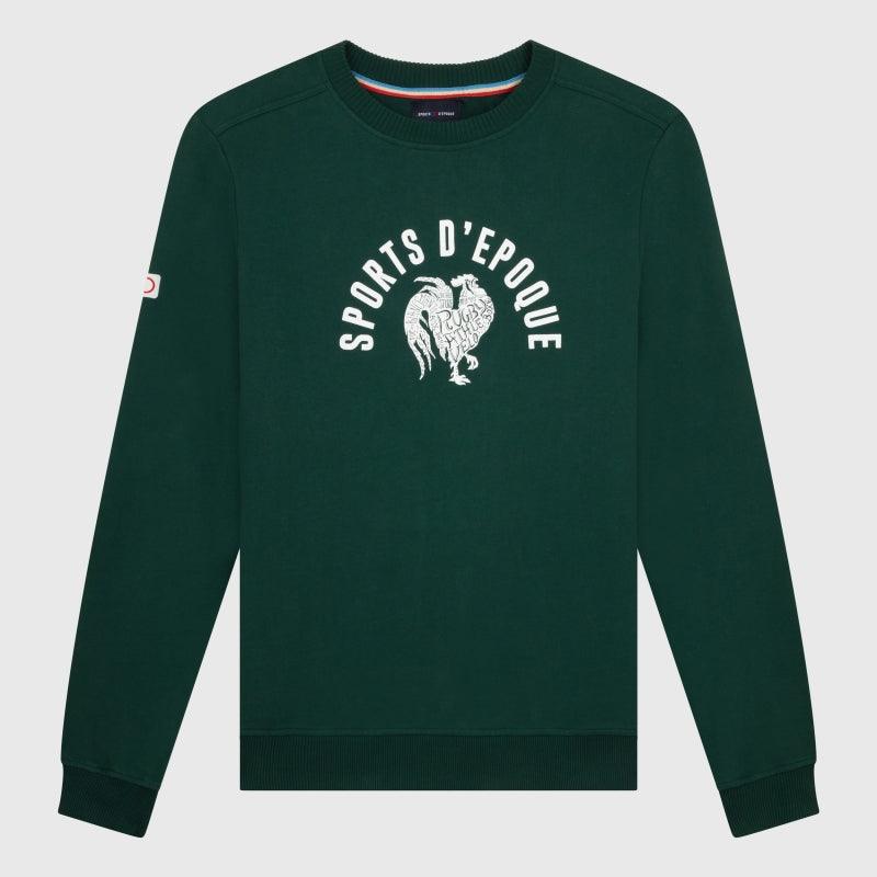 SWEAT COL ROND ETENDARD VERT