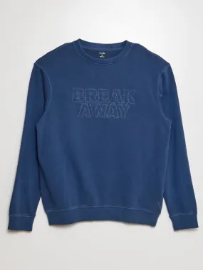 Sweat en molleton - Bleu