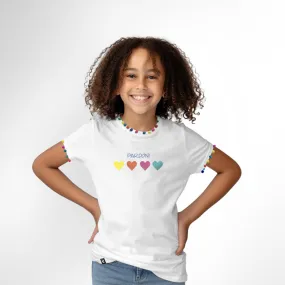 T-Shirt Fille Pompon