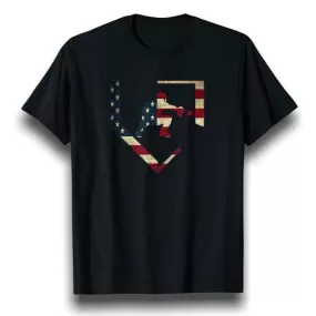 T-Shirt Vintage  Baseball Homme Manche Courte