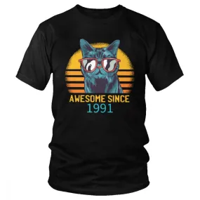 T-shirt Vintage Chat