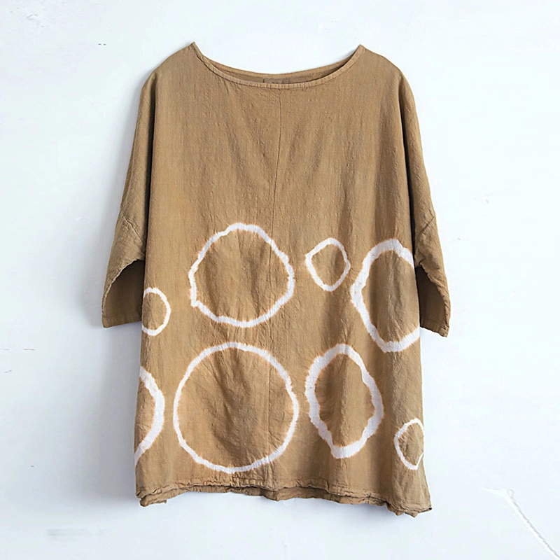 T-shirt vintage oversize en lin • Vintage Univers