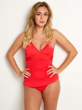 Tankini VACANCES - Brigitte Bardot Bain - Rouge