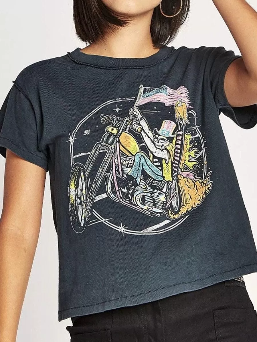 Tee Shirt Hippie Biker