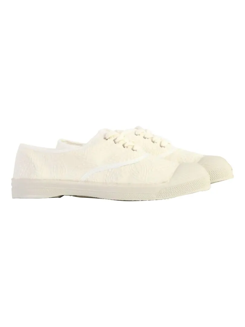 Tennis à Lacets Bensimon Broderie Anglaise - Beige