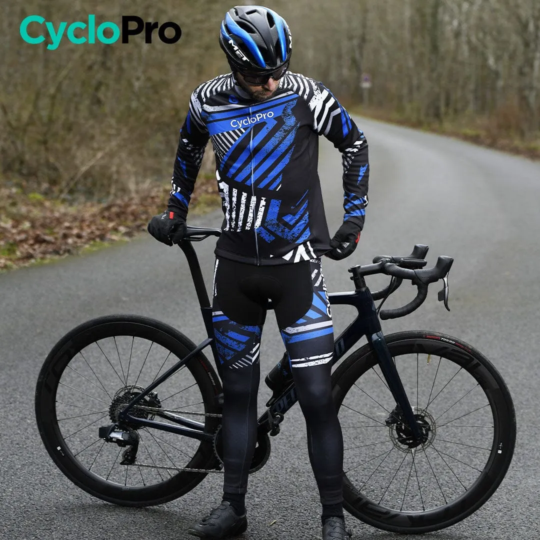 TENUE CYCLISTE AUTOMNE BLEUE - DIRTY+