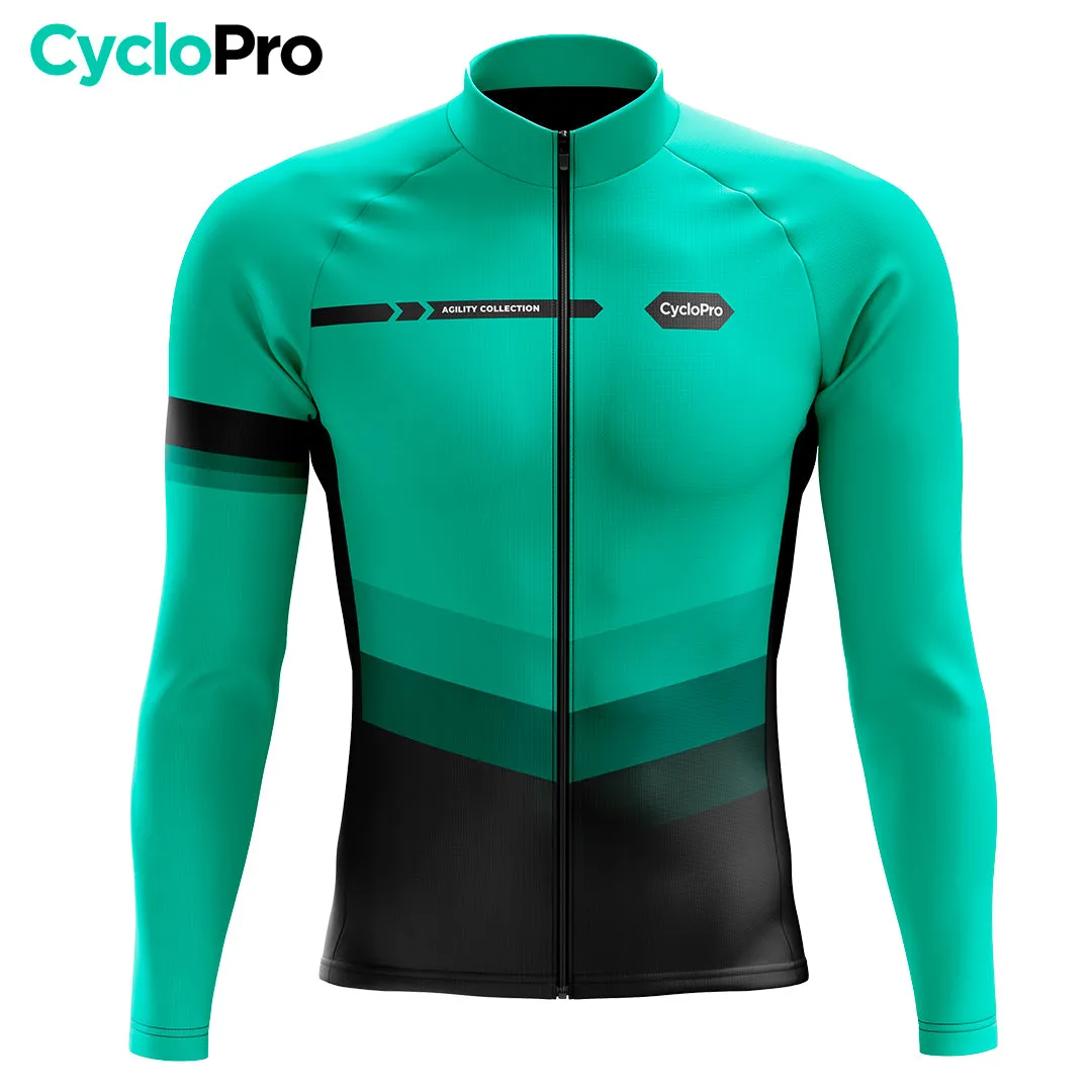 Tenue cycliste hiver Bleue - Agility