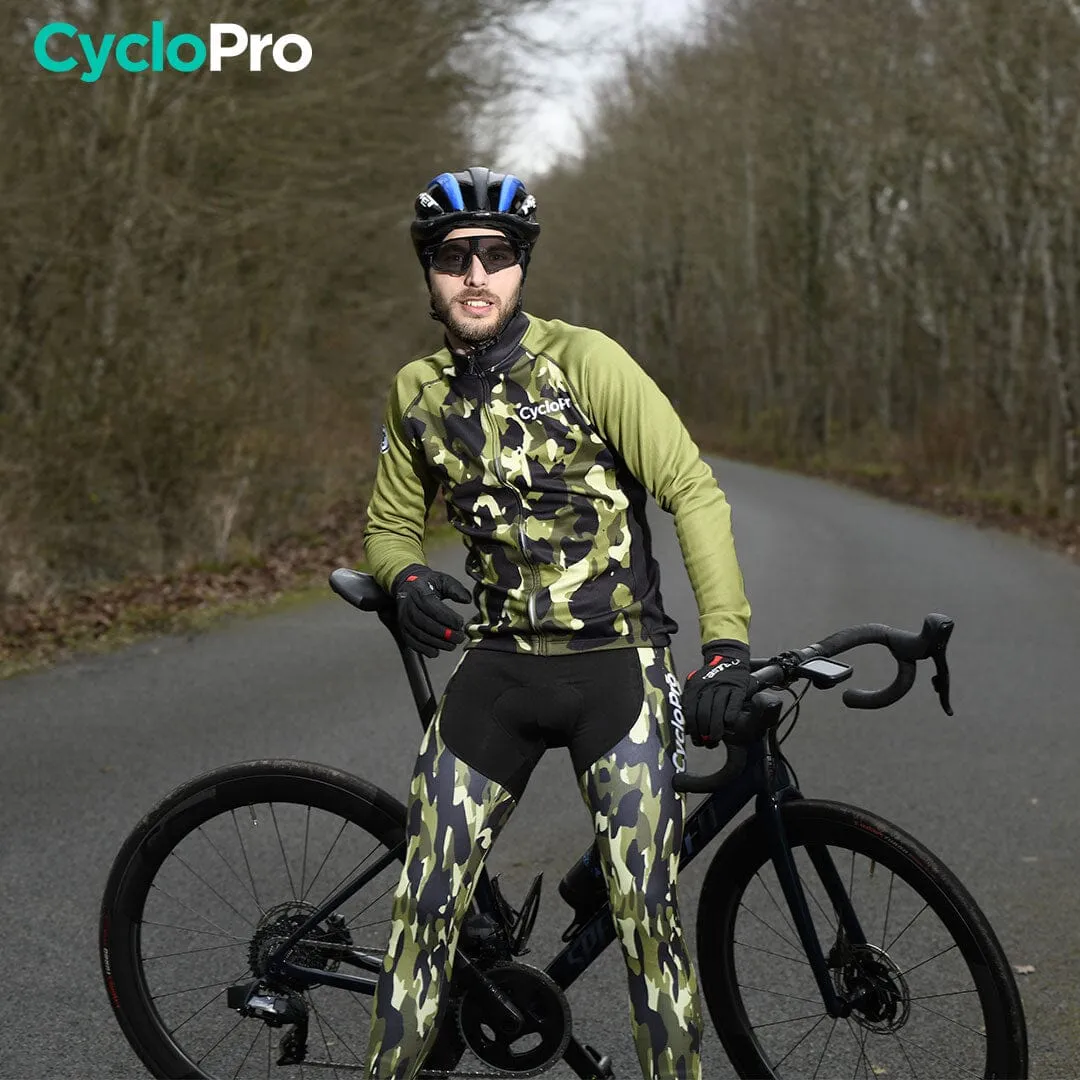 TENUE CYCLISTE HIVER FEUILLE - COMMANDEUR