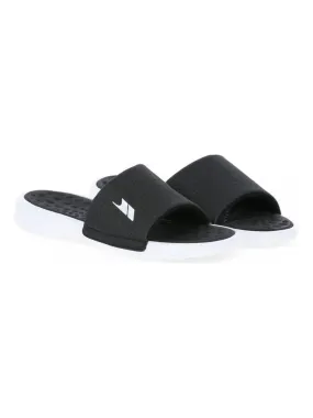 Trespass - Claquettes rembourrées SLIDE - Noir Blanc