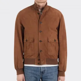 Valstar : Blouson A-1 Suede : Marron Clair