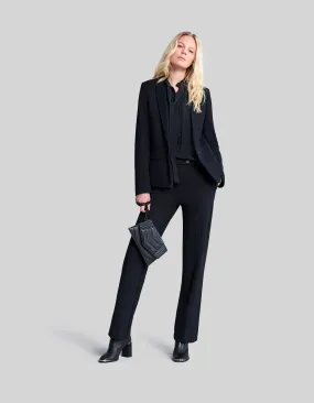 Veste de costume noire en maille Femme