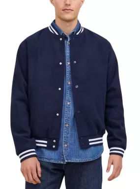 Veste Jack and Jones Zac Bomber Marine pour Homme