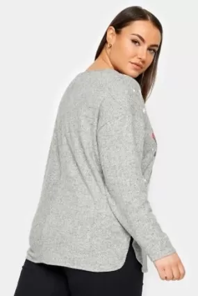 YOURS - Pull Gris Bonhomme de Neige